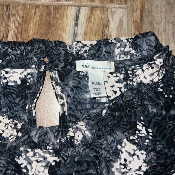 Joie Women's Limited Edition Ruffle High Neck Sleeveless Blouse Top - Picture 3 of 4